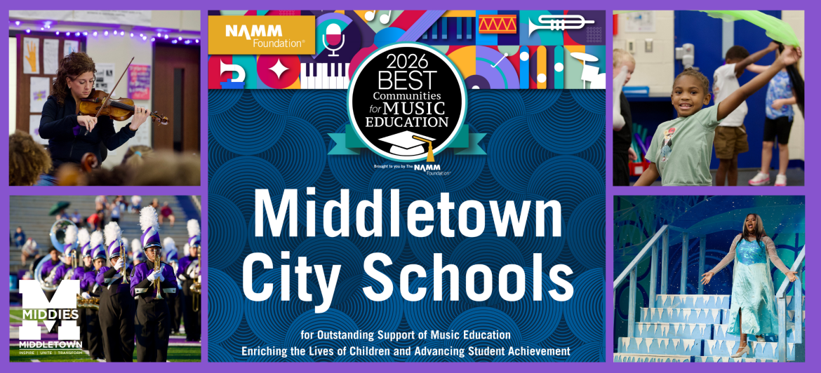 2026 best of music award with 4 photos of music students